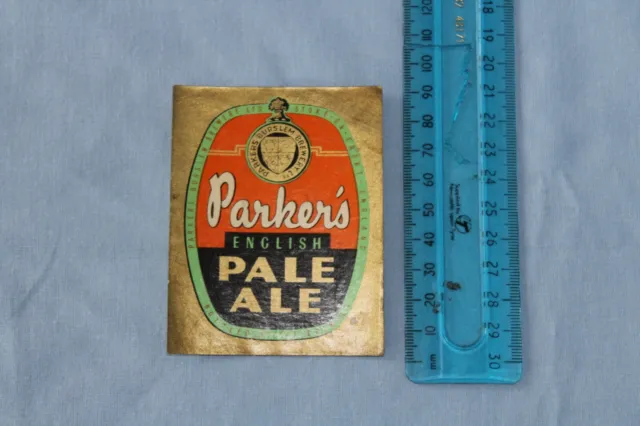Parkers Burslem Brewery Ltd Stoke On Trent – Pale Ale – Beer Label