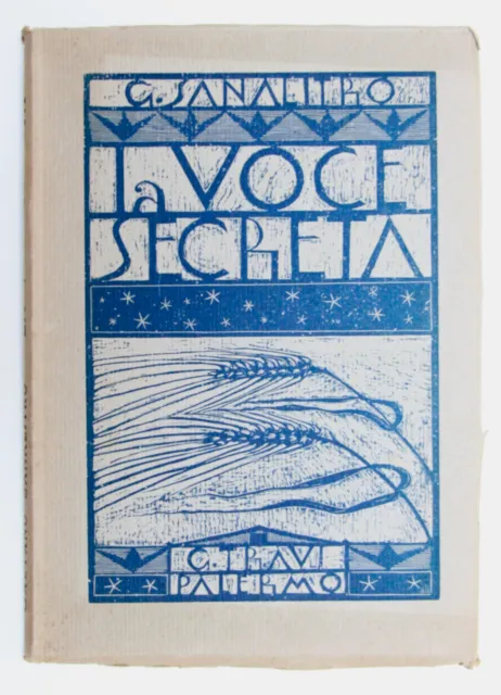 Gaetano Sanalitro La voce segreta 1937 autografato prima ediz numerata 262/500