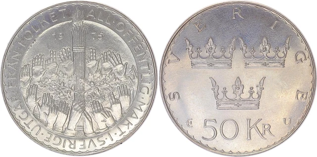 Schweden 50 Kronen 1975 Carl XVI. Gustav Verfassungsreform