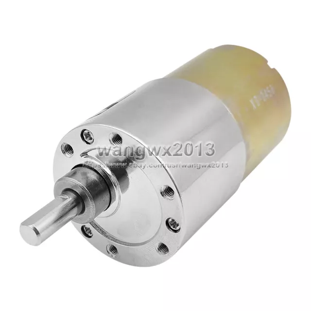 1x DC12V 24V 37GB520 Large Torque Speed Reduction Gear Motor with Metal Gearbox