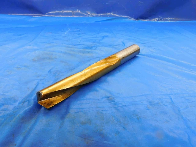 21mm TiN HSS COOLANT THRU CARBIDE TIPPED TWIST DRILL BIT 20.5mm SHANK 4 1/2 LOC