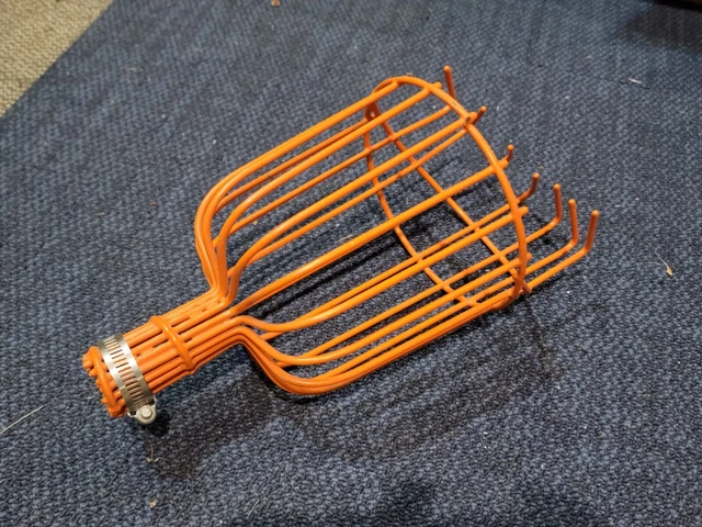 Fruit Picker Twist On Harvester Basket with adjustable clamp for pole mounting