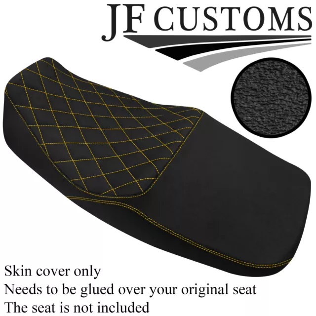 Dsg2 Yellow Diamond Stitch Custom Fits Yamaha Xjr 1300 98-01 Dual Seat Cover