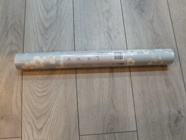 LAURA ASHLEY Lori Duck Egg Wallpaper 1 X Roll Batch W100890-A/2