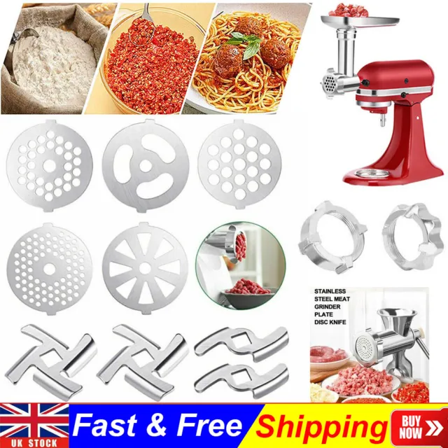 Stainless Steel Meat Grinder Blades Set Mincer Knife Chopper Replacement Parts