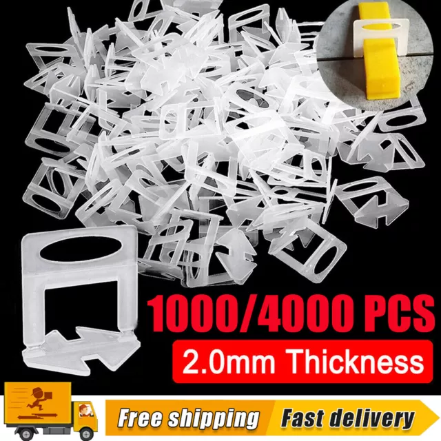 1000/4000pc Tile Leveling Spacer System Tool Clips Wedges Flooring Lippage Plier