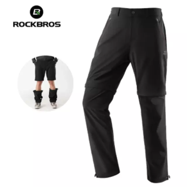 ROCKBROS Cycling Pants Spring Summer Breathable Detachable Mtb Bicycle Trousers