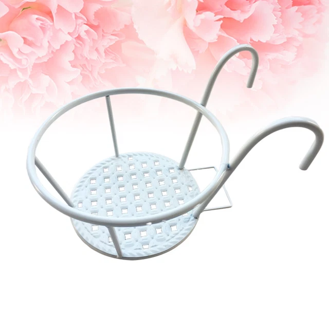 Cestino da appendere con rivestimento in cocco Cestino da fiori tradizionale con catena (6