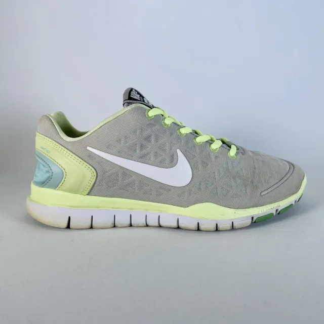 Nike Free Fit 2 Women’s US 7.5 Gray / Volt Training  Running Shoes 487789-005