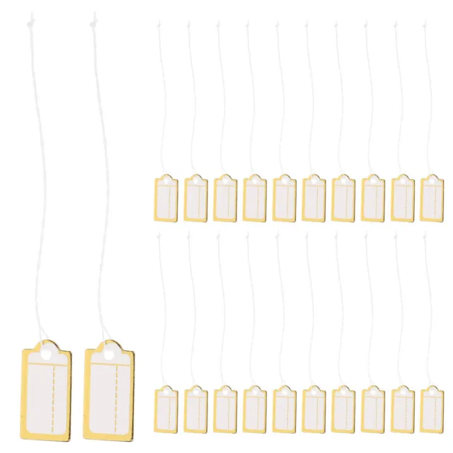 200Pcs Paper Price Tags Jewelry Tags with String Jewelry Tags Hanging