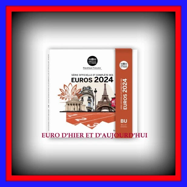 COFFRET FRANCE 2024 BU 8 Pieces nouvelles faces sur 10,20,50 centimes