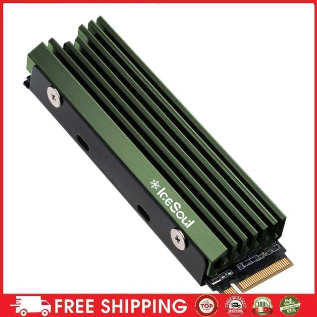 Disipador térmico de disco duro (cian) FinalCool IceSoul 08 M.2 NVME NGFF 2280 SSD