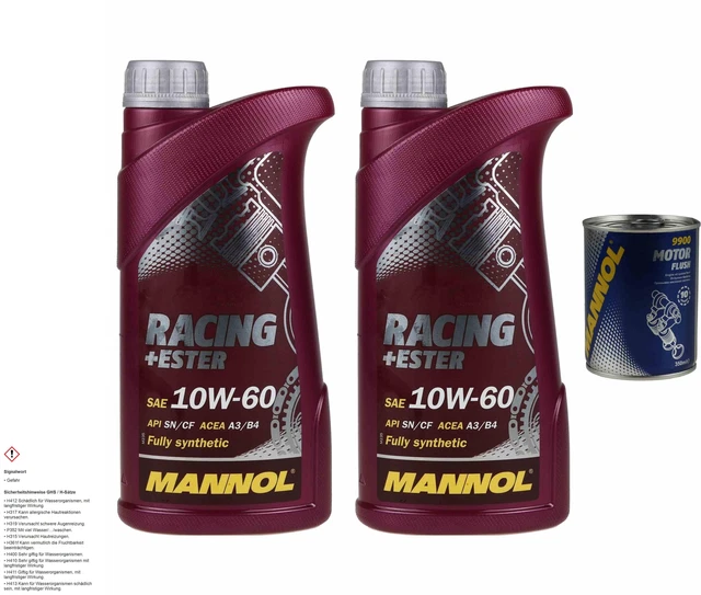 2L Olio Motore mannol Racing + Ester 10W-60 1x