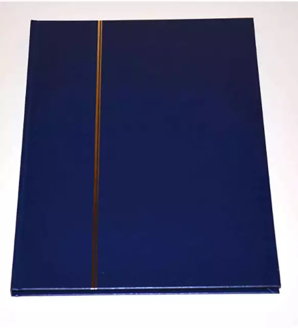 Briefmarkenalbum Einsteckalbum Einsteckbuch A4 16 schwarze Seiten blauer Einband