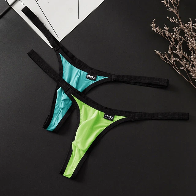 INTIMO ELASTICO UOMO low rise slips stretch perizoma semi see-through
