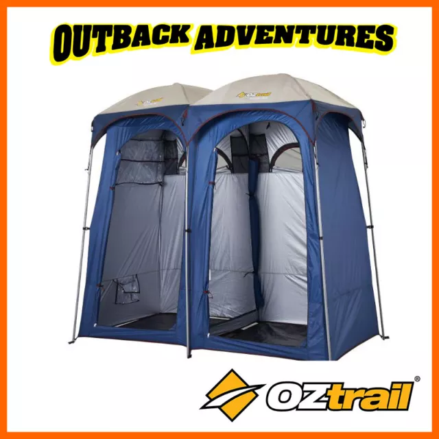 Oztrail Shower Tent Ensuite Duo Change Room Toilet Double New Model