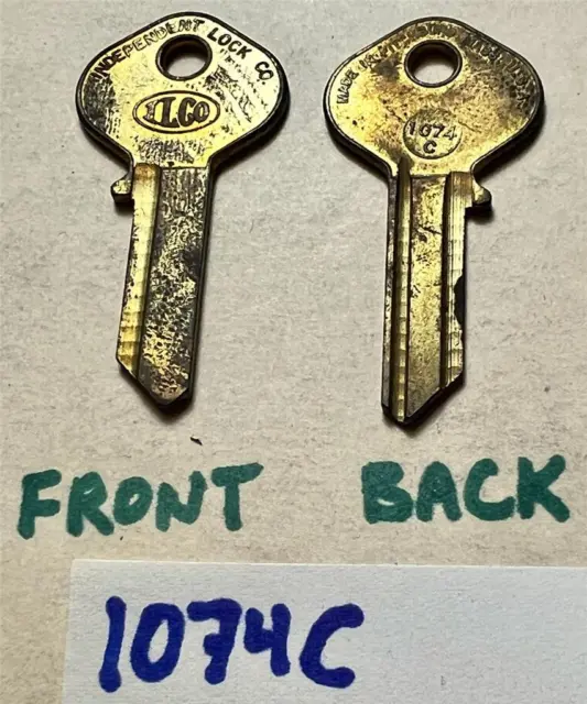 Vintage 1970s 1980s NOS ILCO 1074C brass key blanks, new old stock
