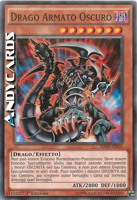 DRAGO ARMATO OSCURO • (Dark Armed Dragon) • Comune • SDPD IT016 • 1Ed • YUGIOH!