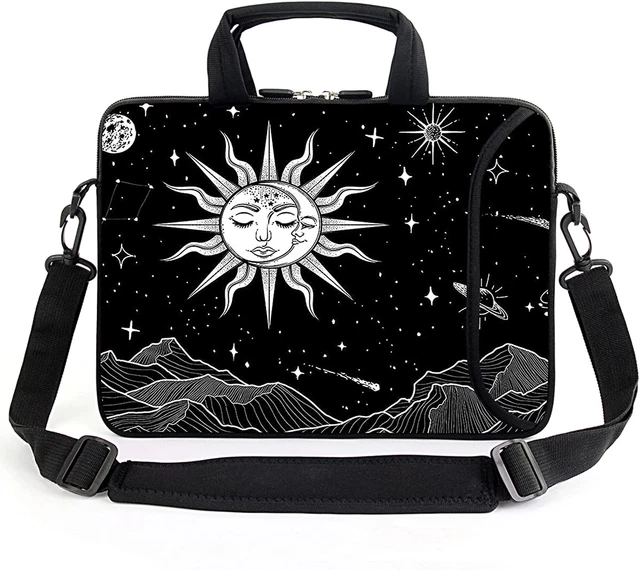 AMARY 13" 13.3" Laptop Sleeve Chromebook Case Adjustable Shoulder Strap with Han