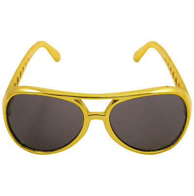 Pelopy 3 Paia Occhiali Rockstar Occhiali da 50s 60s Occhiali da Sole con Montatura Dorata Accessorio Classico del Costume per Tema Rock Bomboniere di Halloween 