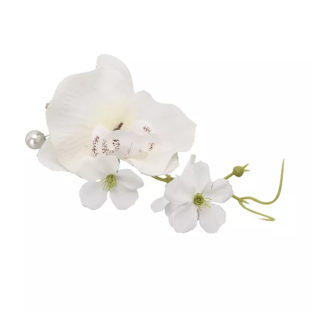 (White)Men's Wedding Flower Beautiful Vivid And Reusable Artificial Wedding