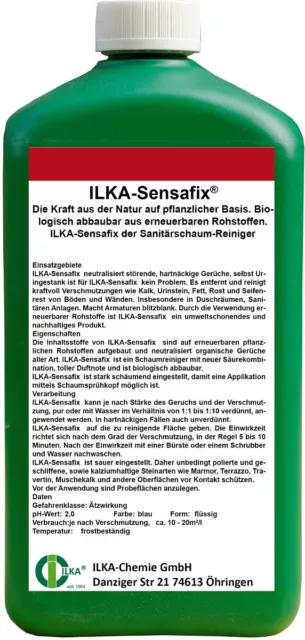 ILKA Sensafix natürlicher Sanitärschaum-Reiniger 1 Liter