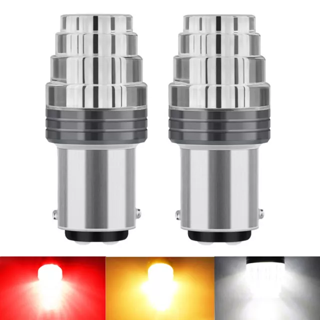 2x LED P21 W BA15S BAY15D Rücklicht Bremslicht Blinker Birne Licht Lampe 1156