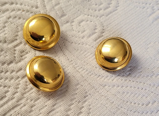 Lot De 7 Boutons Métal Anciens - Diamètre 22 Mm, Sans Marque, Pour Vêtements