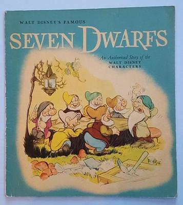 Book  - Rare  -   “Walt Disney’s famous Seven Dwarfs” An authorized story of the