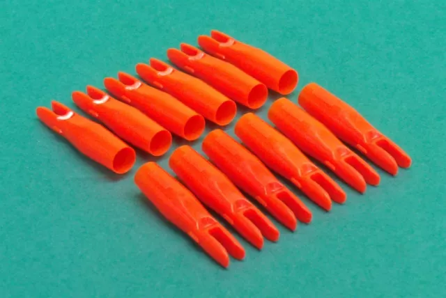 Easton - Beman Carbon Arrow 3-D Super Nocks - 16/64 - Orange - New Dozen