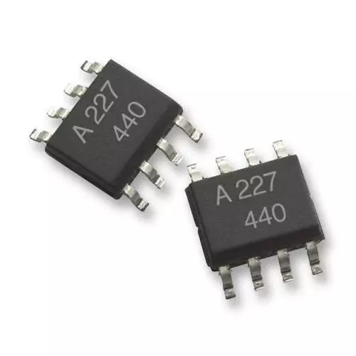 Optocoupler Transistore Uscita 2 Canale Soic 8 Pin 50mA 3kV 130% ACPL-227-50BE