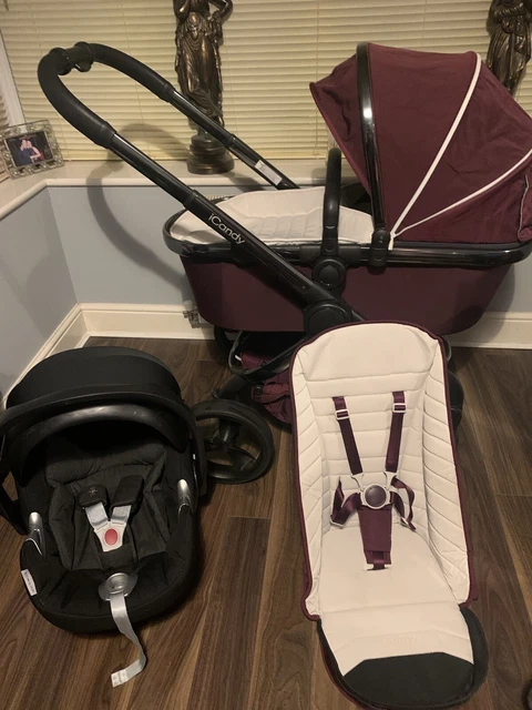 iCandy Peach 5 Damson Phantom Travel System Pram Pushchair