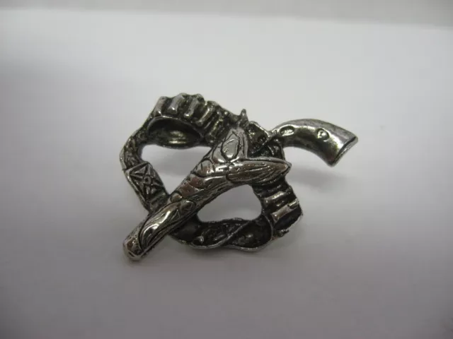 Très Joli Vintage Revolver Pistolet & Étui Ceinture Cow-Boy Thème Tie Tack