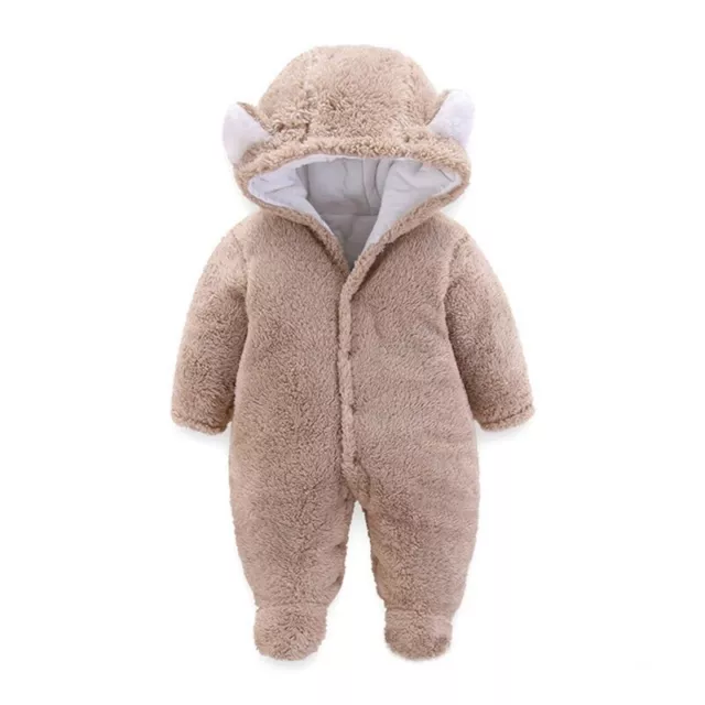 Mignon Hiver Chaud Barboteuse Nouveau Né de Bébé Combinaison Pull Escalade Linge