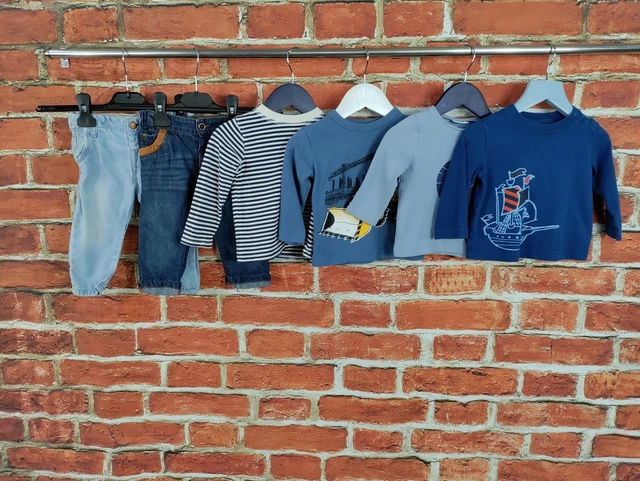 Baby Boys Bundle Age 6-9 Months Zara M&S Gap J Lewis Next Jeans Graphic Tee 74Cm
