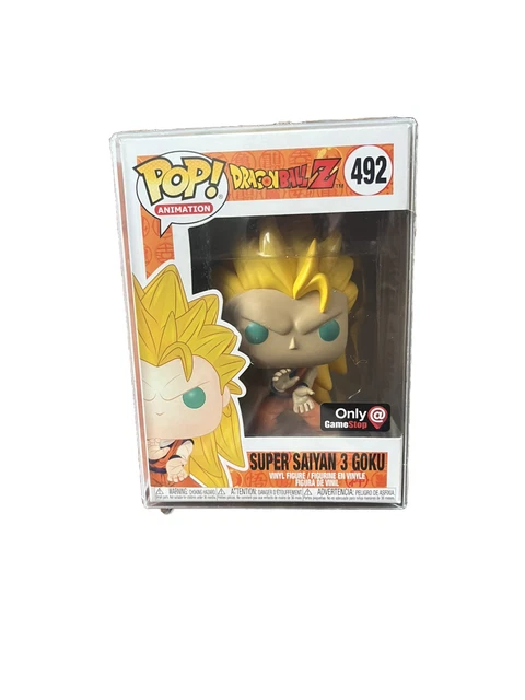 Funko Pop! Animation Dragon Ball Z Super Saiyan 3 Goku GameStop Exclusive  Figure #492 - US