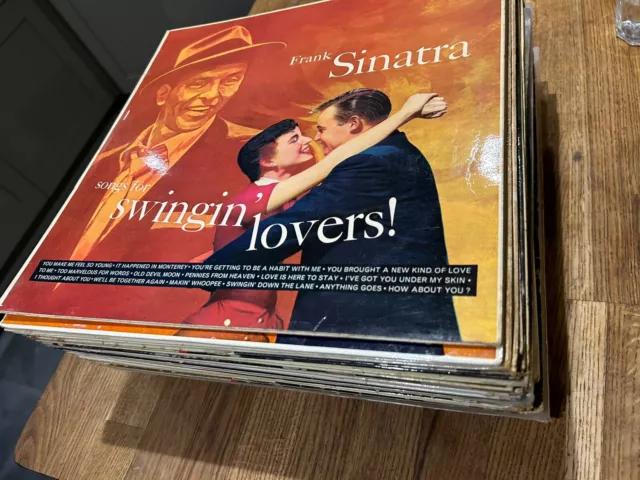 34 Frank Sinatra Belafonte Davis Vinyl LP Records Job Lot Easy Listening Crooner