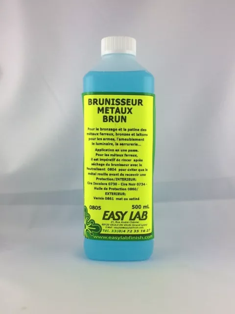 BRUNISSEUR METAUX BRUN 500 ML Easylab 0805