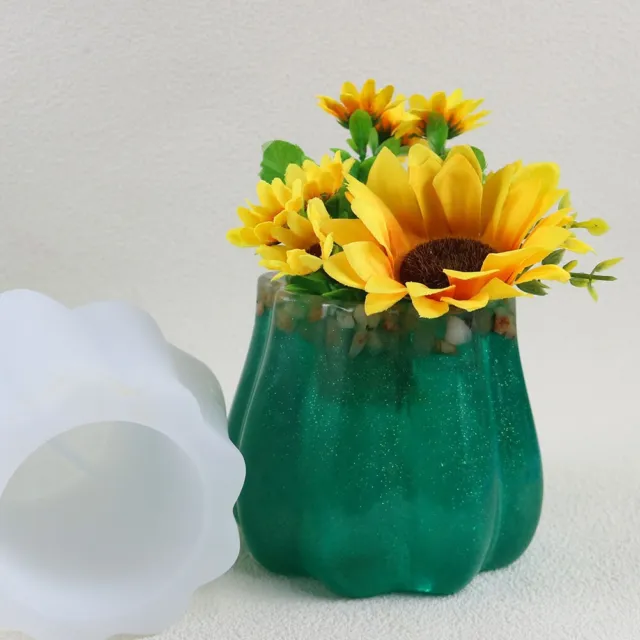 Para el hogar molde de silicona adorno jarrón hágalo usted mismo epoxi resina universal duradero