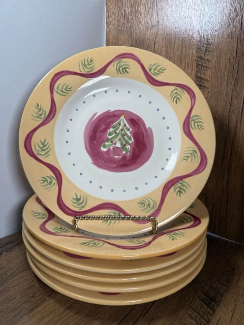 PFALTZGRAFF SALAD/DESSERT PISTOULET Holiday Plates (6) The Secrets