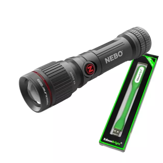 NEBO Redline Flex 450 Lumens LED rechargeable Tactical Flashlight Flex-Power