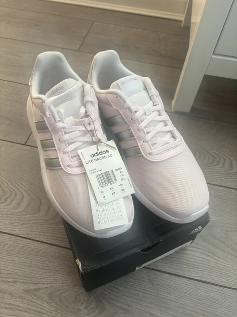 ADIDAS MEN S ORIGINAL Lite Racer 3.0 Pink White UK Size 8.5