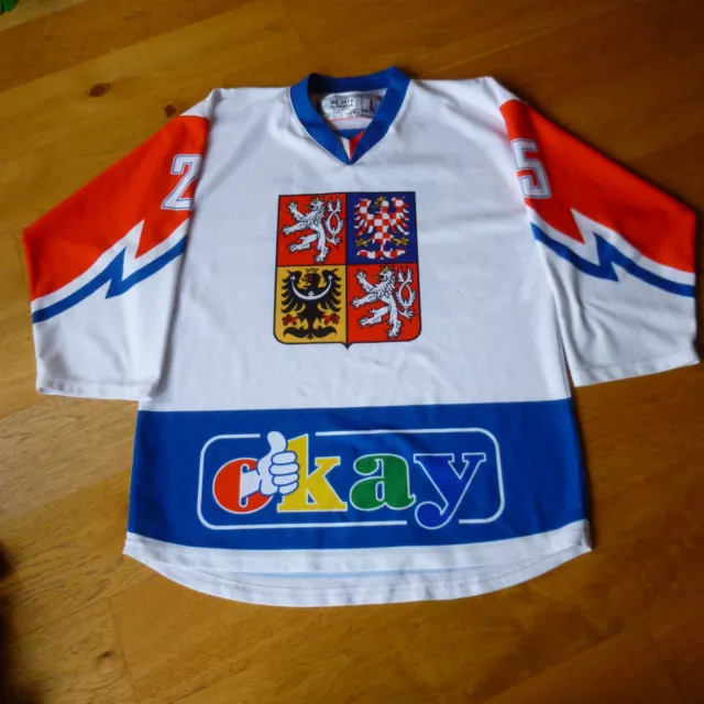 Czech Republic Ice Hockey Shirt 2019 World Championship Slovakia Size L READ!!!