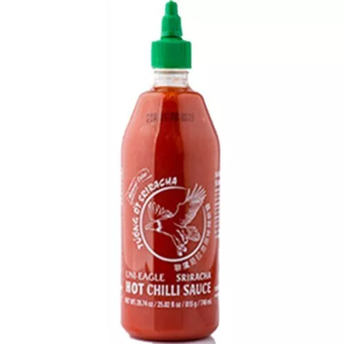 Sriracha Hot Chili Sauce Large Bottle 740ml (28oz X 2 Pack)