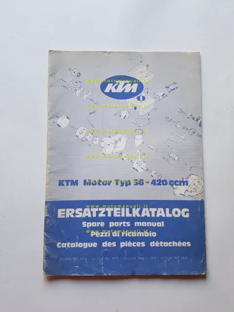 KTM Motore Typ 56 420 1979 catalogo ricambi originale