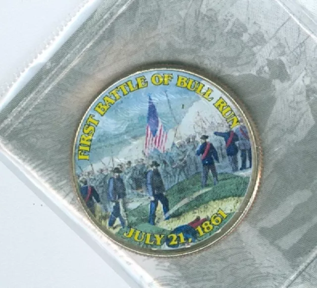 2016 P Kennedy Half Dollar painted Obverse First battle of Bull Run Civil War