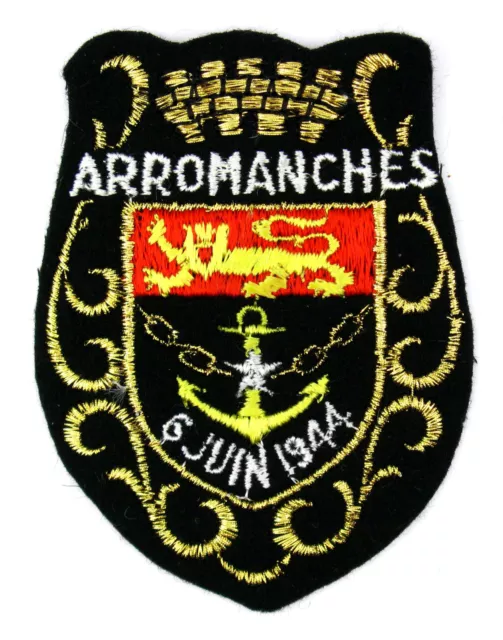 Ecusson brodé ♦ (patch/crest embroidered) ♦ ARROMANCHES