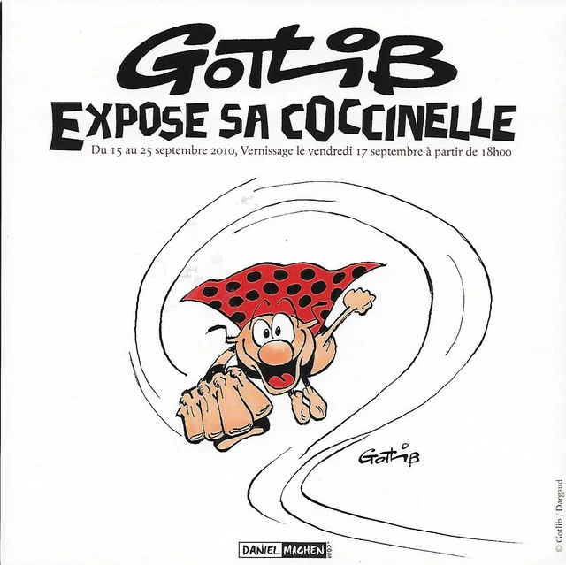 Carton D'invitation - Galerie Maghen - Gotlib 2010