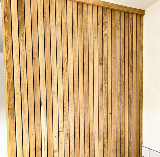 PLANED SOLID OAK Strips - 40Mm Wide Interior Cladding Boards Various ...