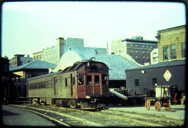 Duplicate Railroad Slide DSLD Pennsylvania PRR Gas Motor Car